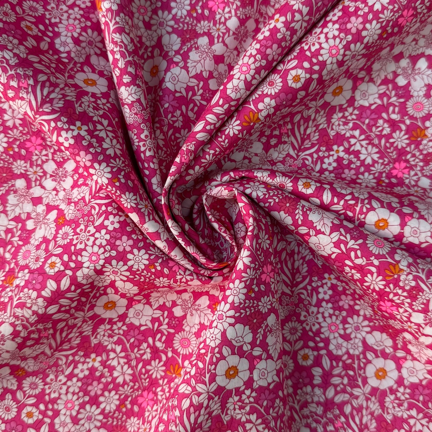 LIBERTY FABRICS pink June’s Meadow Tana Lawn™ Cotton