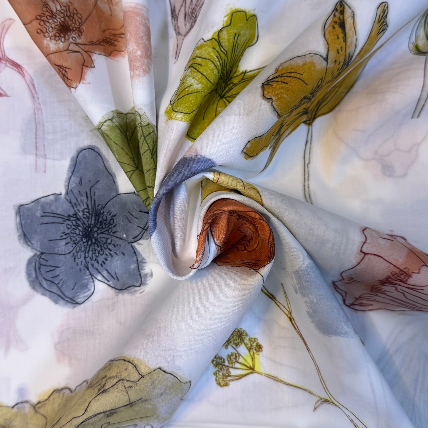 Liberty Fabric Etched botanical Cotton Tana Lawn® 3m