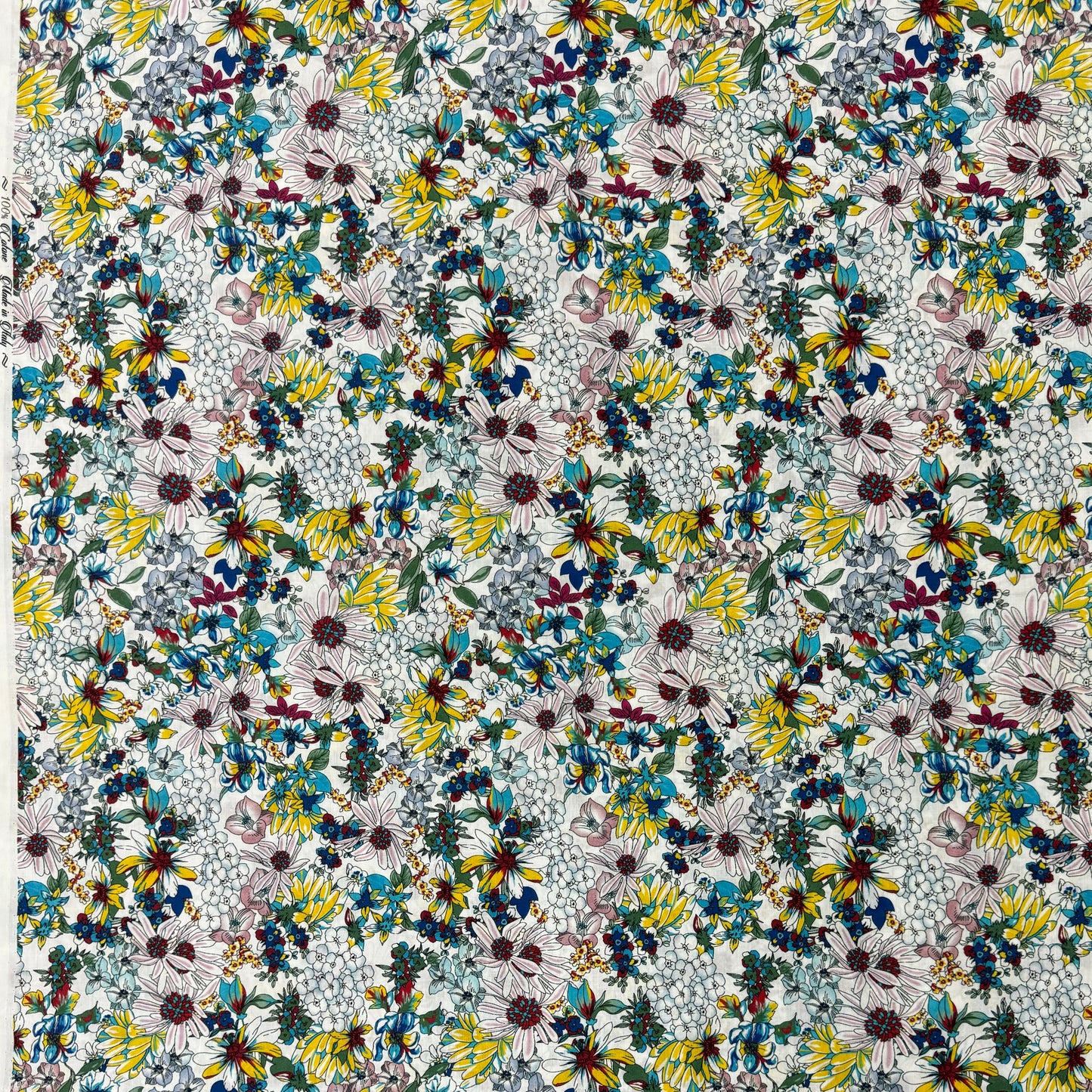 Summer Flowers (Italian cotton Tana Lawn) 3m