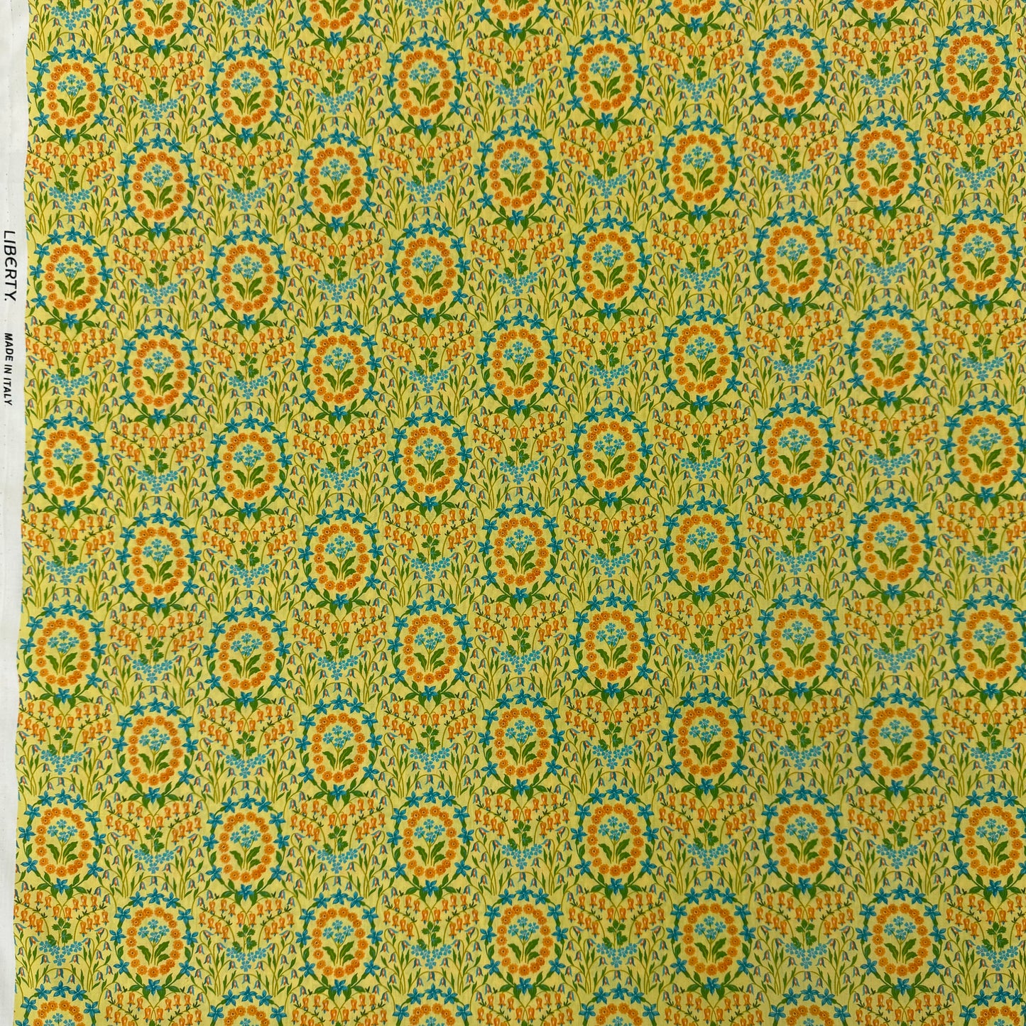 Liberty Fabric yellow floral Tana Lawn™ Cotton 3m