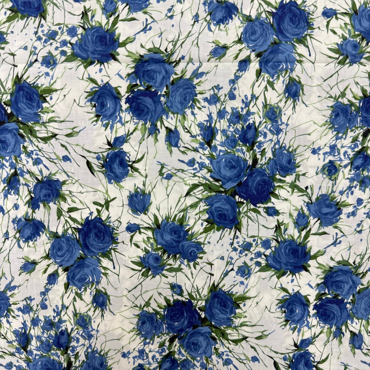 Blue Roses(English cotton Tana Lawn) 3m