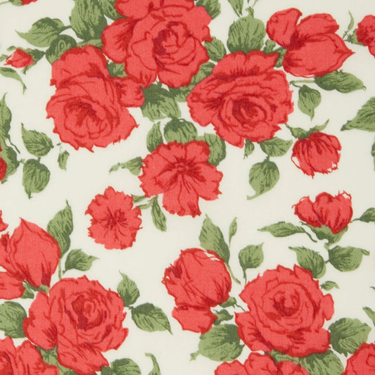 LIBERTY FABRICS Carline Rose Red Tana Lawn™ Cotton (3m)