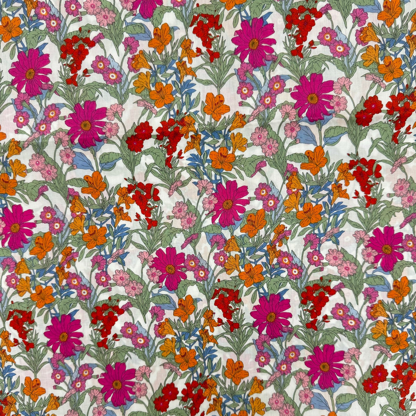 Flower Garden Pink (English cotton Tana Lawn) 3m