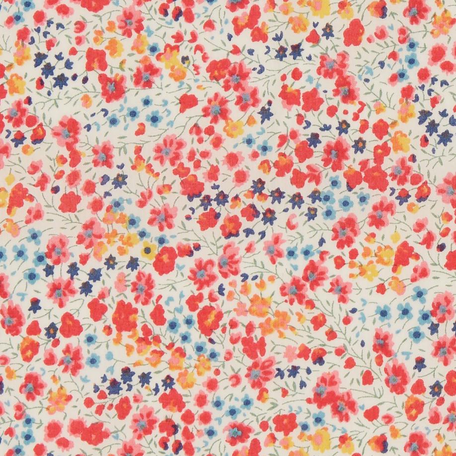 Liberty London Phoebe Red Little Flowers Cotton Tana Lawn® 3m