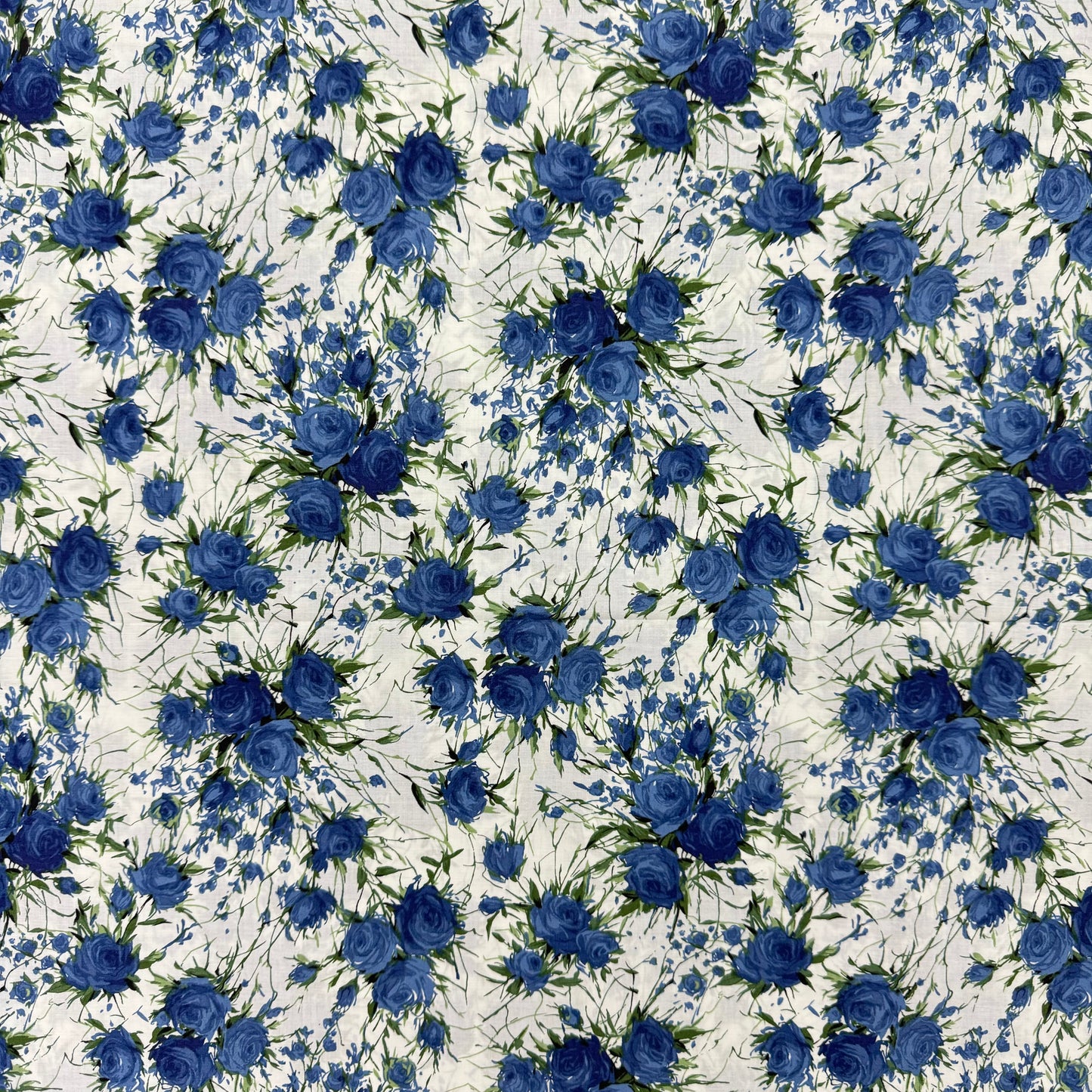 Blue Roses(English cotton Tana Lawn) 3m