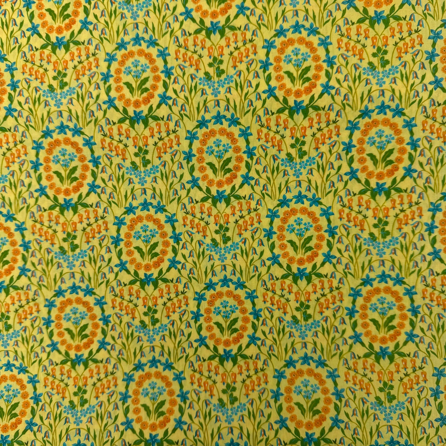 Liberty Fabric yellow floral Tana Lawn™ Cotton 3m