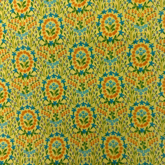 Liberty Fabric yellow floral Tana Lawn™ Cotton 3m