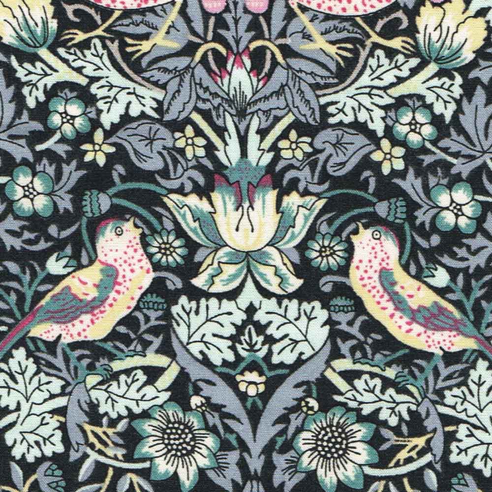 Liberty Cotton Tana Lawn Strawberry Thief Grey 3m