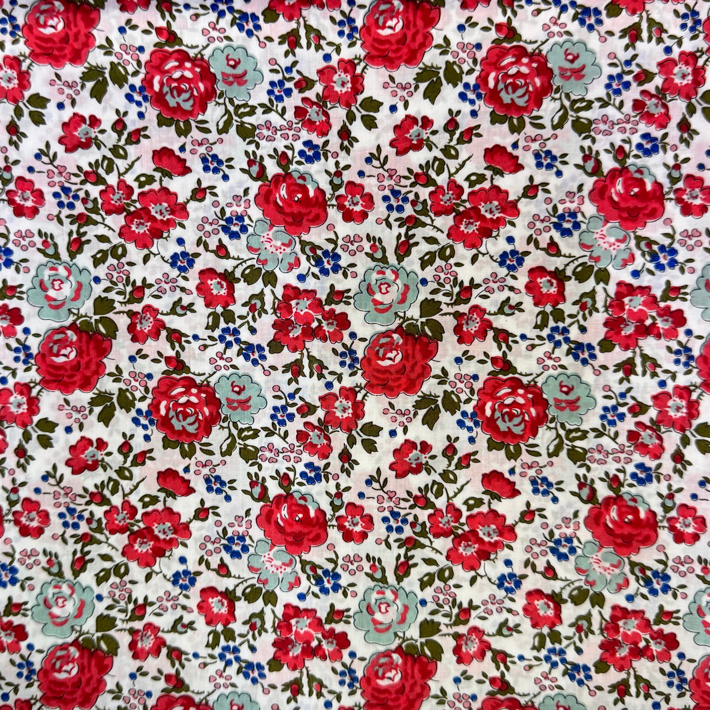 LIBERTY FABRICS Red Felicite Tana Lawn™ Cotton