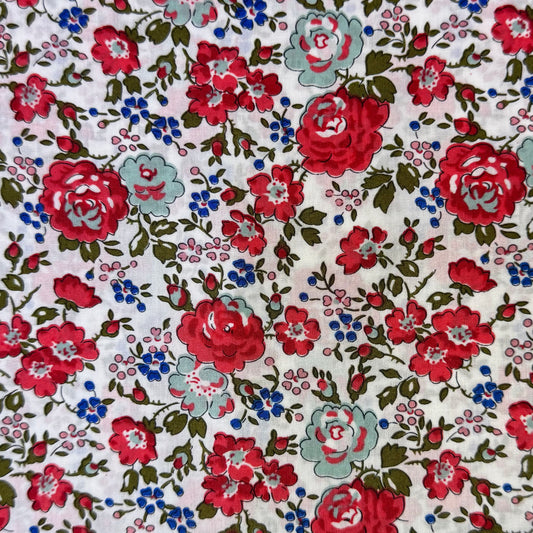 LIBERTY FABRICS Red Felicite Tana Lawn™ Cotton