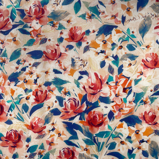 Liberty Fabrics Flourishing Bloom B Tana Lawn Cotton 3m