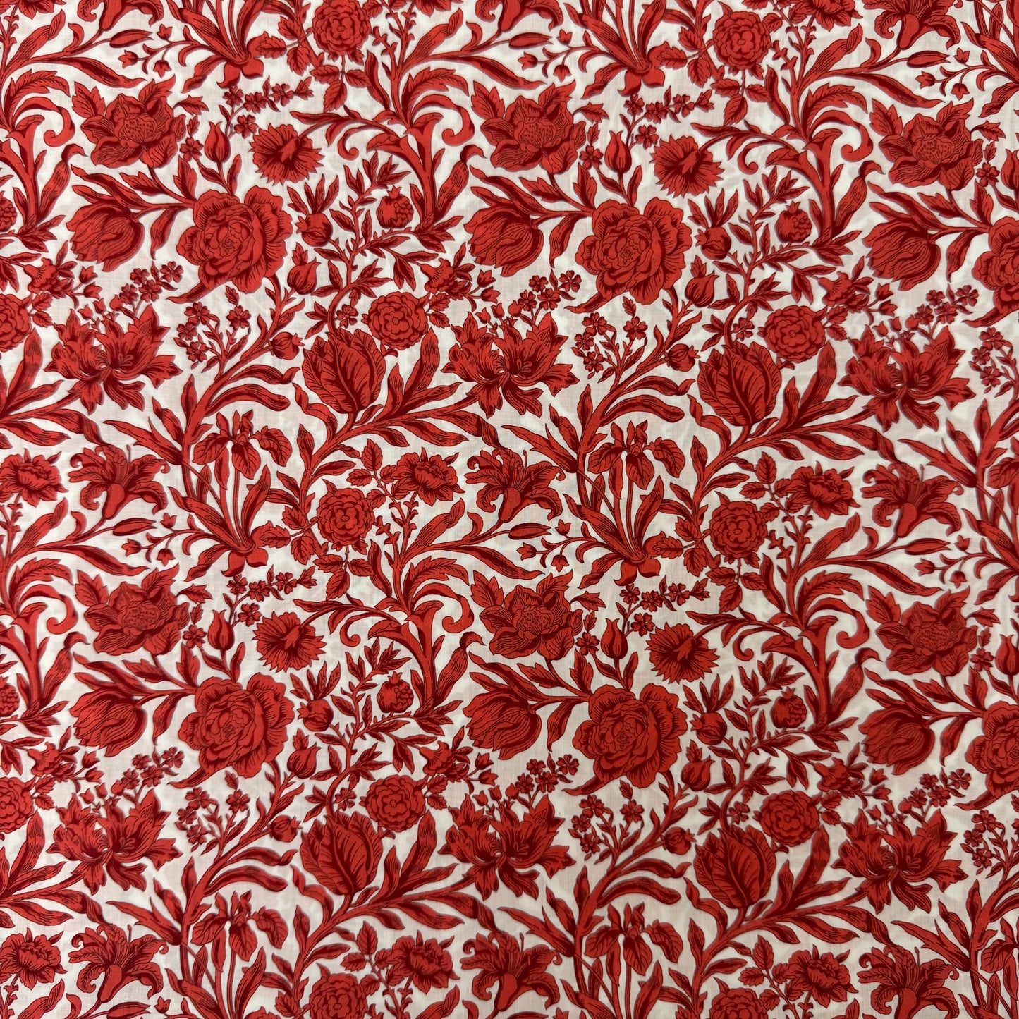 Liberty Fabrics Sambourne Red Tana Lawn Cotton