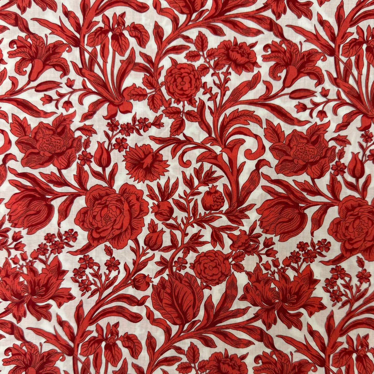 Liberty Fabrics Sambourne Red Tana Lawn Cotton