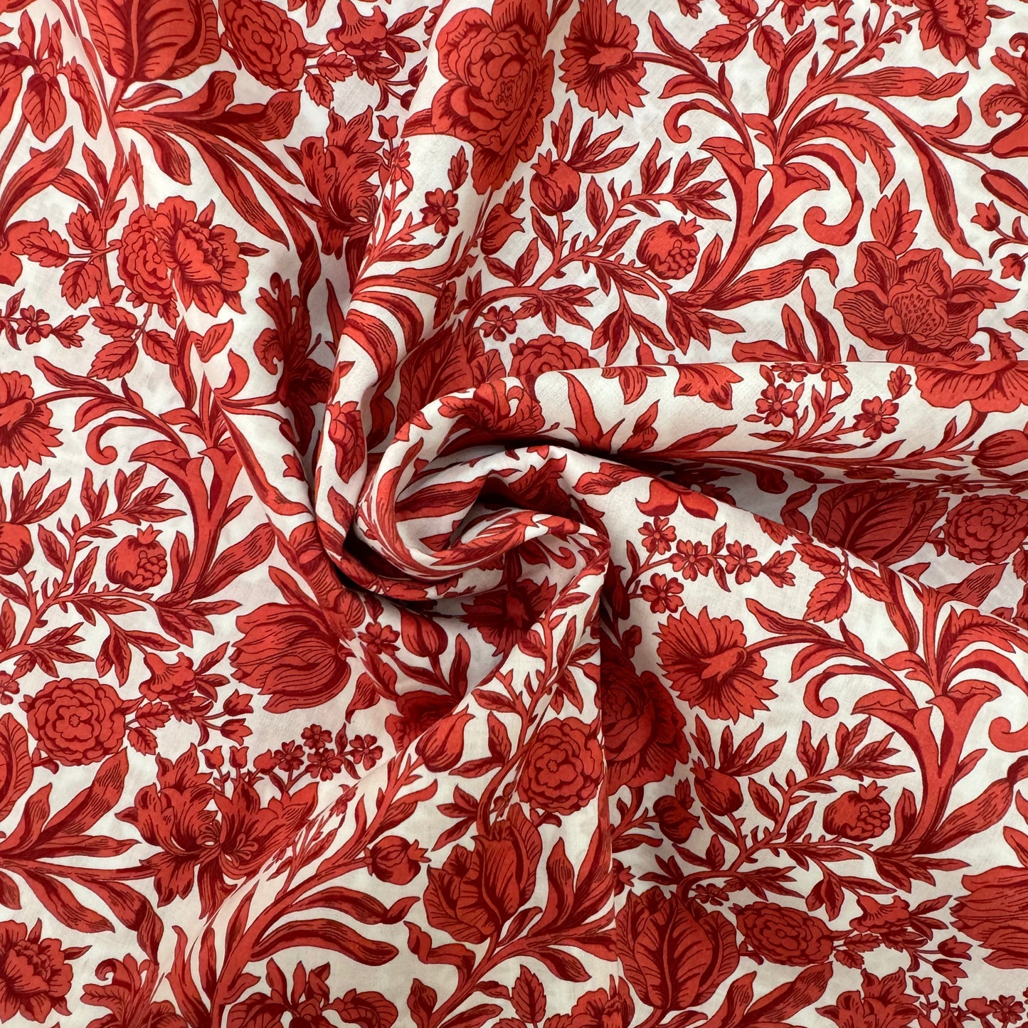 Liberty Fabrics Sambourne Red Tana Lawn Cotton