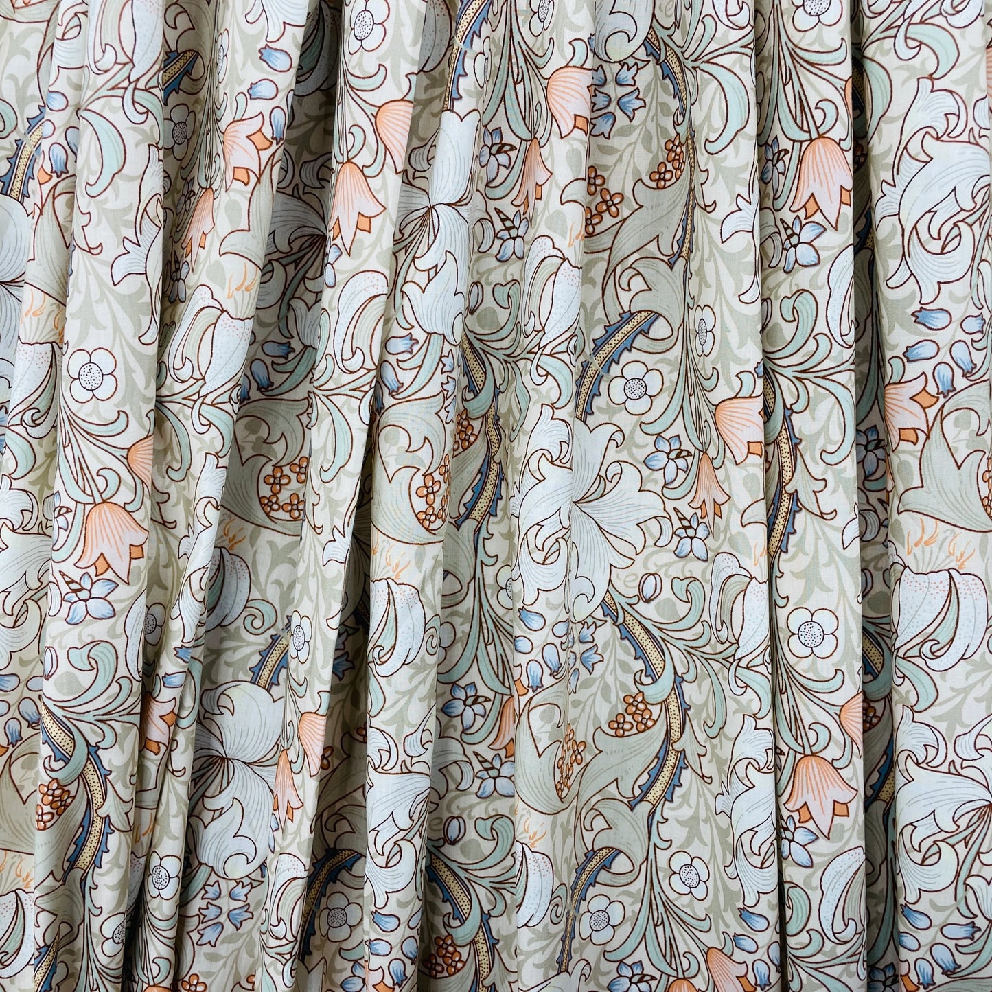 English Cotton Lawn Fabric - Golden Lily C - John Henry Dearle 3m