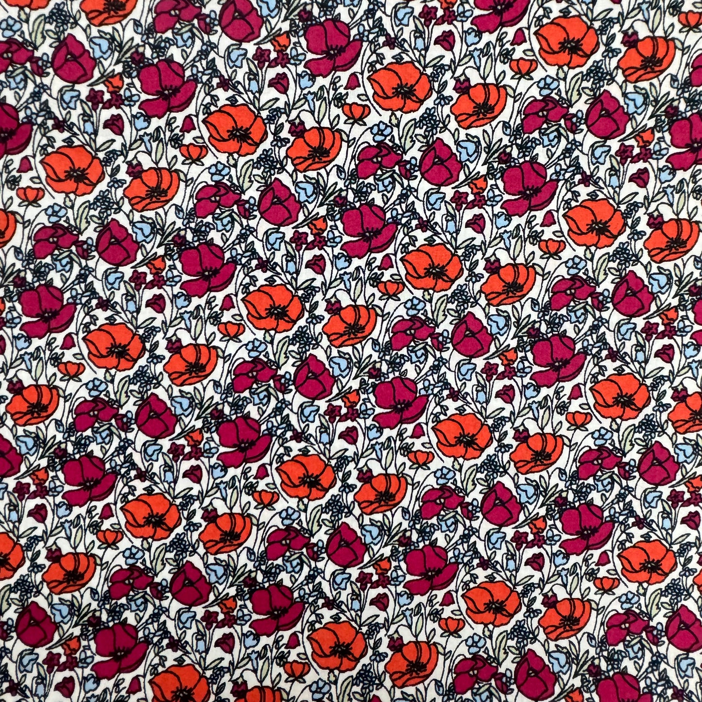 Ditsy Poppy (English cotton Tana Lawn) 3m