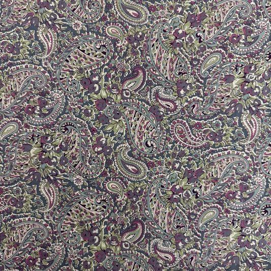 Sage Lavender Paisley (English cotton Tana Lawn) 3m