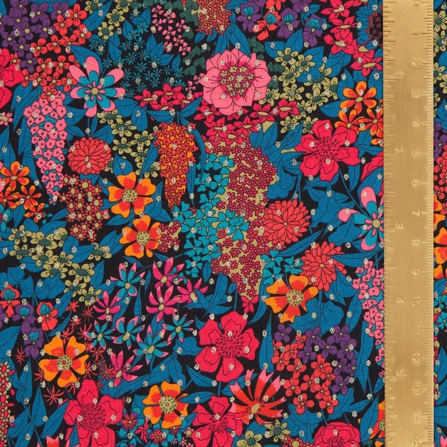 Liberty Fabrics Ciara Spot A Tana Lawn Cotton (Metallic)