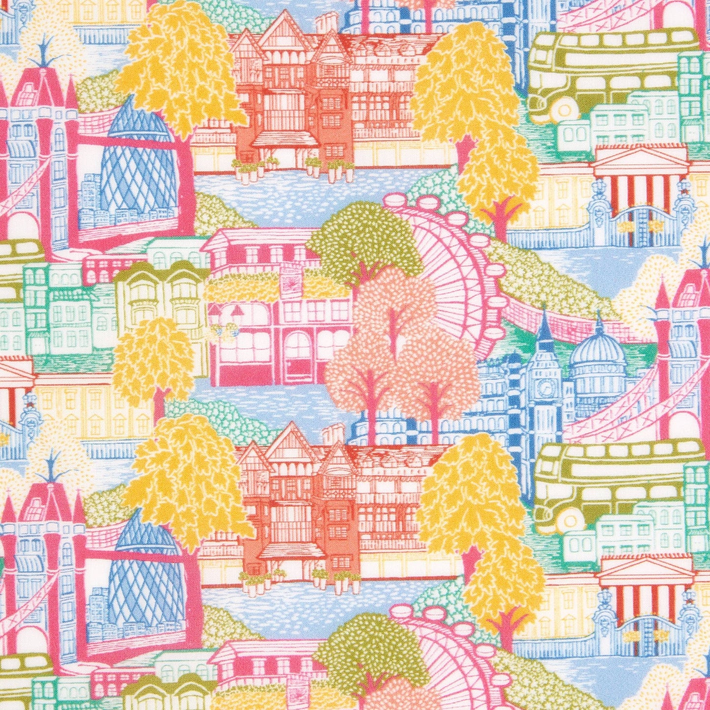 Liberty Fabrics Capital Views A Organic Tana Lawn Cotton